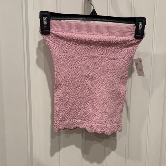 Free People Tops - Free People Pink Textured Crop Top